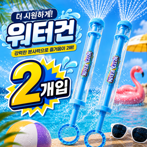 대용량 회오리 분수 물놀이 물총 * 2개입