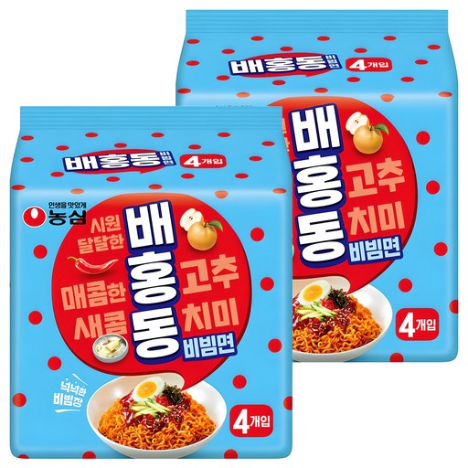 배홍동 비빔면 137g, 12개, (4개입 X 3팩)