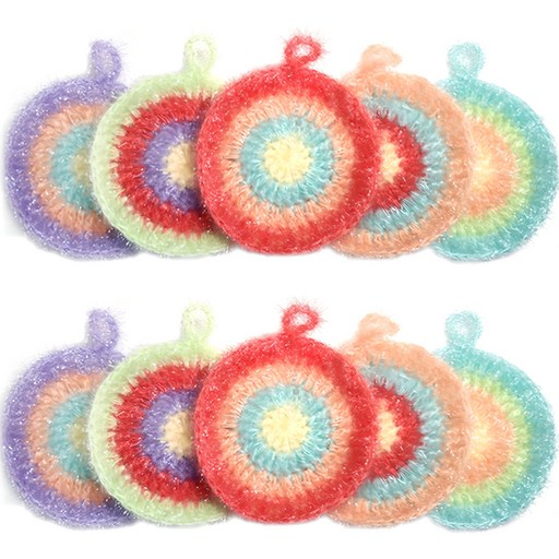 영스타 반짝이 아크릴 수세미 무지개로 즐거운 주방 청소 시작하세요