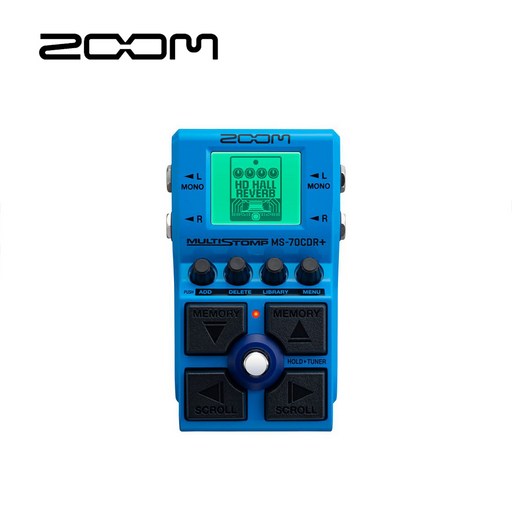 ZOOM 줌 MS-70CDR+ MultiStomp 줌 코러스, 딜레이 & 리버브 페달