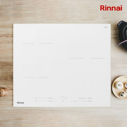 에너지효율1등급 린나이 화이트 인덕션 3구 유로케라글라스 초고화력 간편조리모드기능 타공560X480