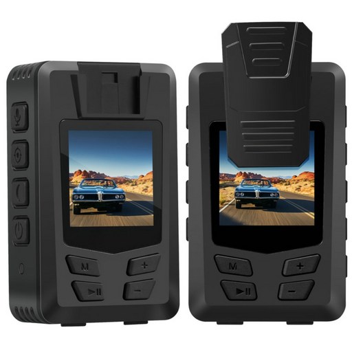 A23 바디캠 블랙박스 액션캠 경찰 대리기사 카메라 캠코더 미니 자전거 웨어러블캠, 64GB TF 카드 포함