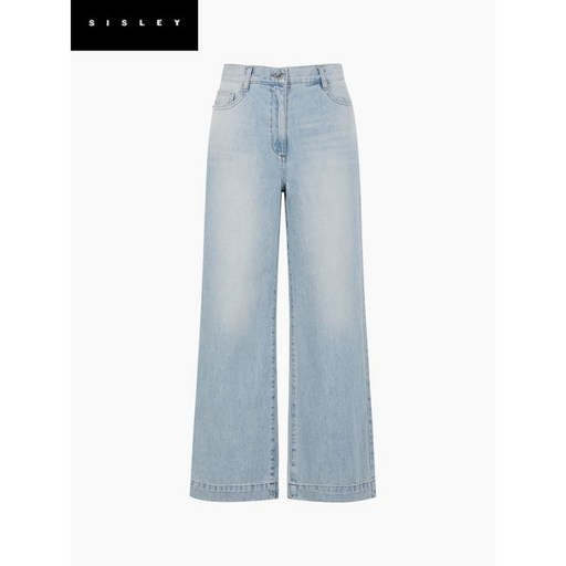 시슬리 셀럽 착용 워싱 디테일 와이드 데님 팬츠 SADPA1611 376383