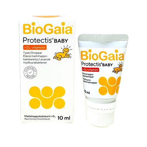 BioGaia 寶乖亞 嬰幼兒液體益生菌 D3 Plus, 10ml, 1條