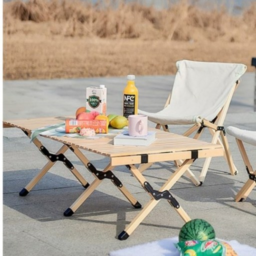 캠핑 롤테이블 원목 캠핑용품