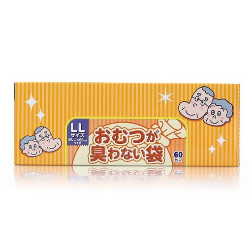 BOS 기저귀봉투 성인용 옐로우 LL 60p