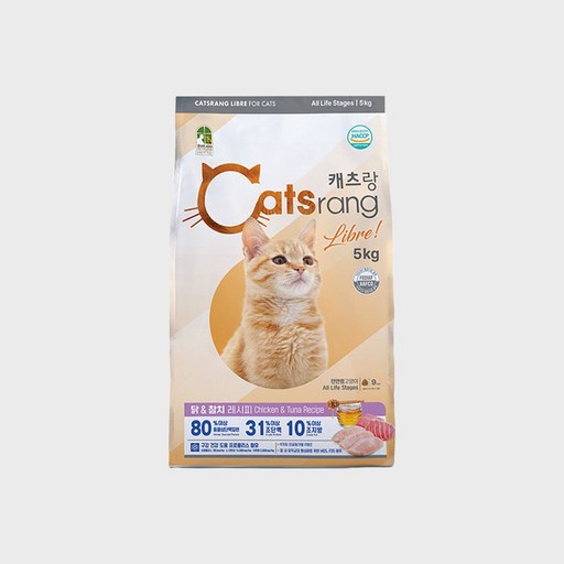 캐츠랑 5kg 캣츠랑 전연령 사료 고양이사료 1개 2개 4개