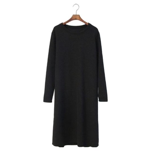 아이엠수 골지 루즈핏 롱원피스