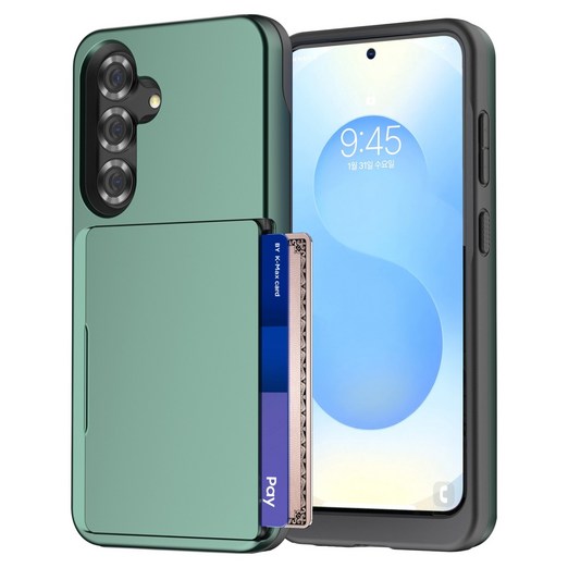 케이맥스 오토 카드톡 원터치 슬라이드 카드 2장 수납 하드 범퍼 케이스