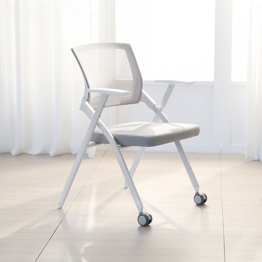 린백토리 LTY100S 학생 바퀴없는 허리 편한 공부 책상 사무실 회의실 접이식 메쉬 의자