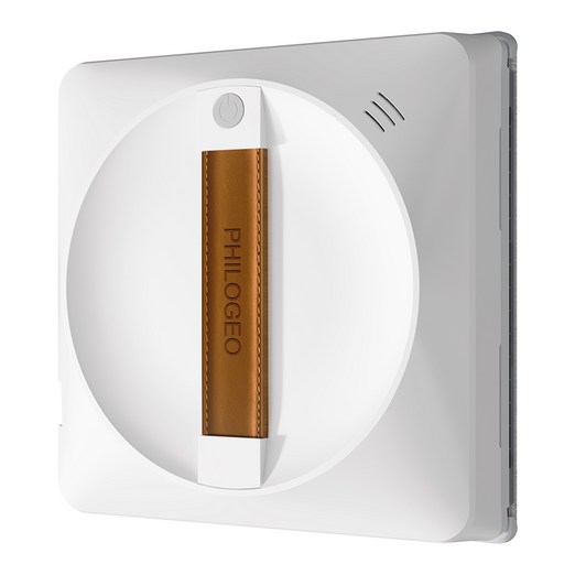 PHILOGEO 스마트 창문로봇청소기 63mm 초슬림 AI 시스템 히든센서 100 청소 왕복 4방향 분사 효율적인 세척, 화이트