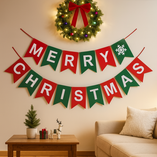 2025 크리스마스 가랜드 홈파티 성탄절 소품 장식 이니셜