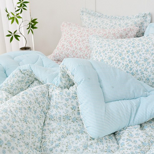 수젠하우스 플라워가든 소프트 마이크로 차렵 이불 국내 제작 생산