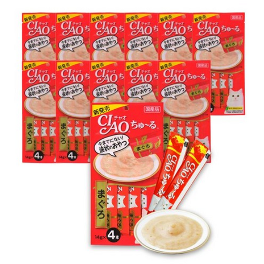 챠오츄르 참치 고양이간식 SC71, 참치맛, 56g, 12개