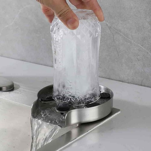 강력클린 자동 컵 세척기 텀블러세척 자동컵세척기, 블랙, 1개