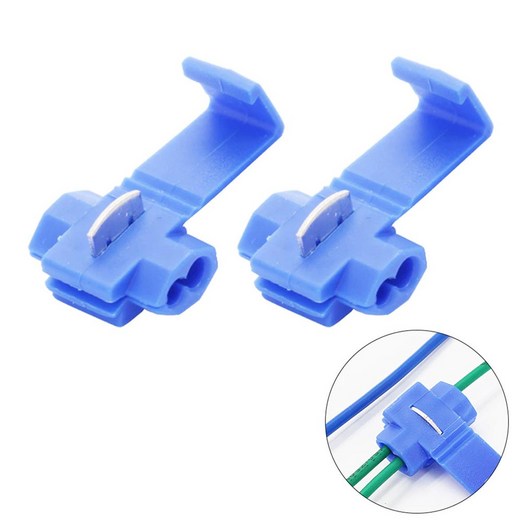 스카치락 커넥터 블루 802 500개 세트 무탈피 전선 연결 커넥터 LED 결선 피복벗김 없이 가능