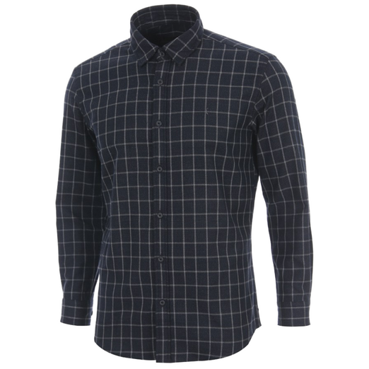 엘르 남성 TR 40수 기모 체크 캐주얼핏 긴팔셔츠 36850