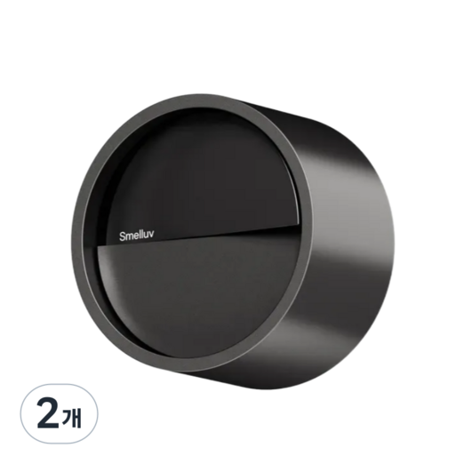 스멜럽 명품 차량용 방향제 자동차 송풍구 카 디퓨저, 2개, 블랙 X 우디