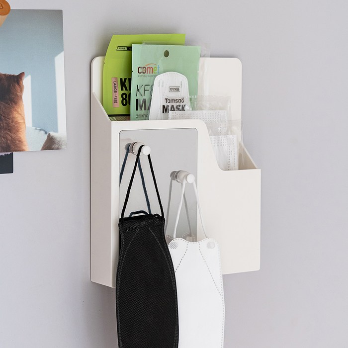 프랑코홈 현관문 자석 메일함  자석 메모 걸이 4p  3M 양면 겔 테이프 4p 세트