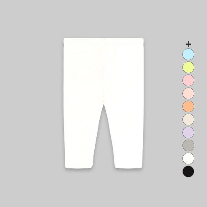 유니프랜드 아동용 베이직 40수 면스판 5부 레깅스