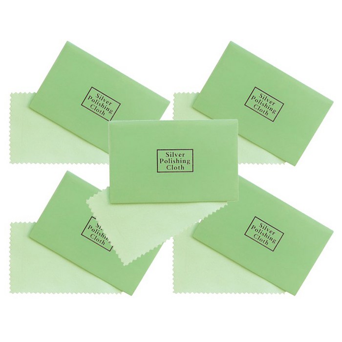 솔앤솔 은 광택 변색 제거 세척 천 5p