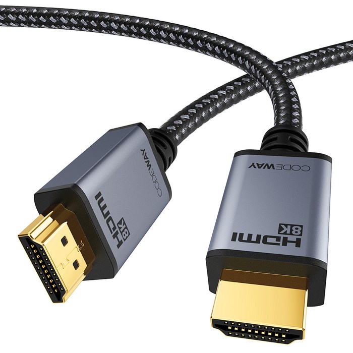 코드웨이 UHD 8K HDMI 2.1ver 모니터케이블, 2m, 1개 코드웨이 UHD 8K HDMI 2.1ver 모니터케이블, 2m, 1개