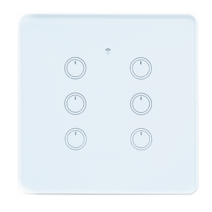 스마트빌 스마트 wifi iot 원격 제어 6구 화이트 스위치 4A880W