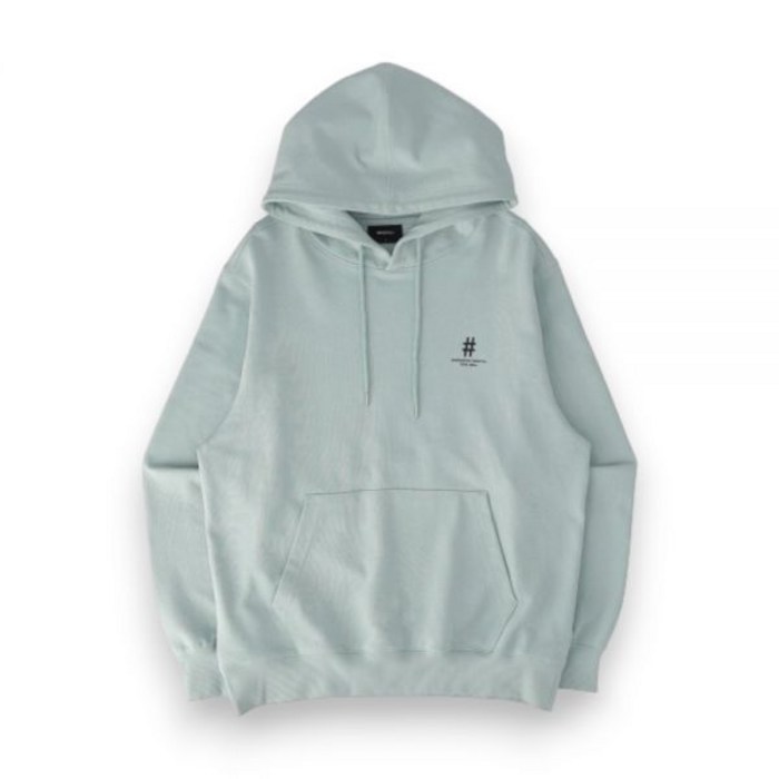 BEENTRILL 테이핑 로고 컴포트핏 후드티(민트) 246098