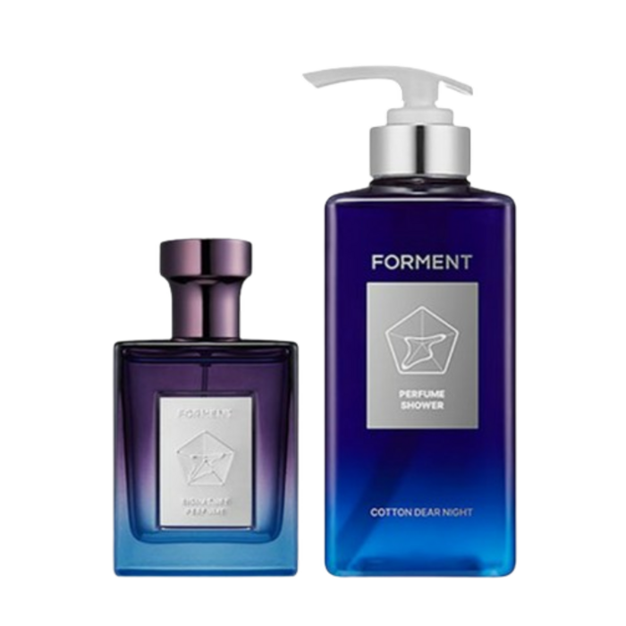 리뉴얼 포맨트 포맨 시그니처 퍼퓸 코튼 디어나잇 향수 50ml  올인원 퍼퓸샤워 바디워시 500ml