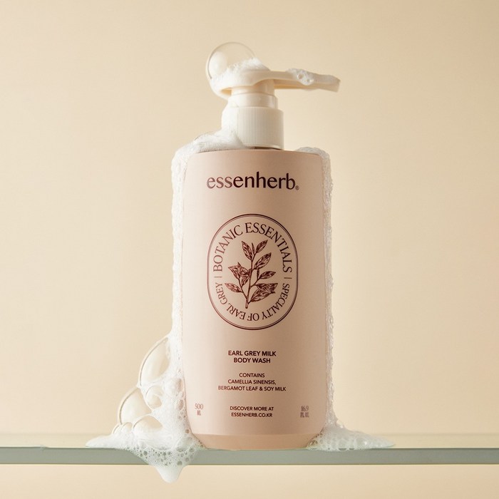 에센허브 얼그레이 밀크 바디 워시 500ml, 1개, 500ml 에센허브 얼그레이 밀크 바디 워시 500ml, 1개, 500ml