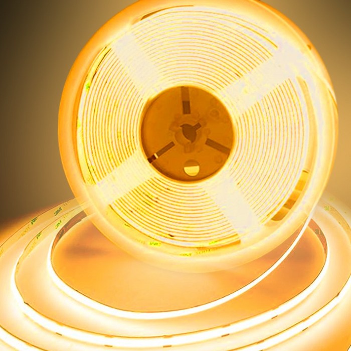 엘스토리몰 LED COB 스트립 양면테이프 줄조명 줄LED DC24V 10M 50mm 컷팅, 1개, 10M 3000K 전구색