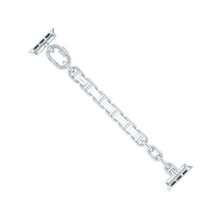 로이드 애플워치 호환 38,40mm 스톤 링크 포인트 실버 메탈스트랩 LL2T21708PSS