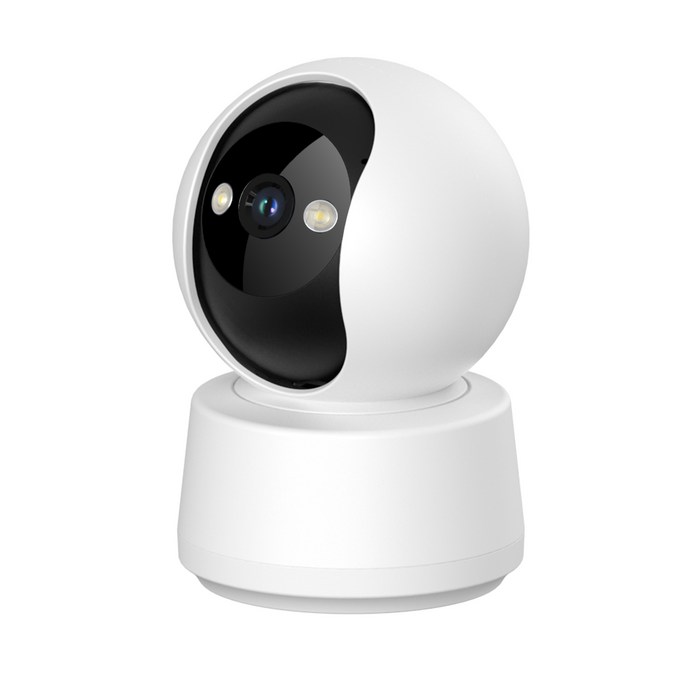 AMSKY 홈캠 가정용 cctv 카메라 실내용 WiFi 2K QHD 초고화질 360도 회전, GWC10 화이트, 1개