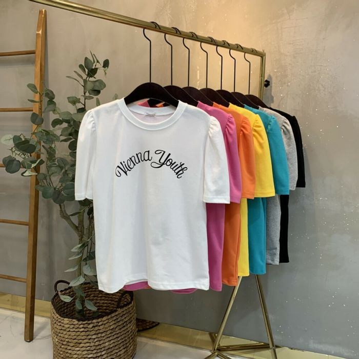씨샵인더룸 비엔나 레터링 반팔 퍼프 티셔츠 7color