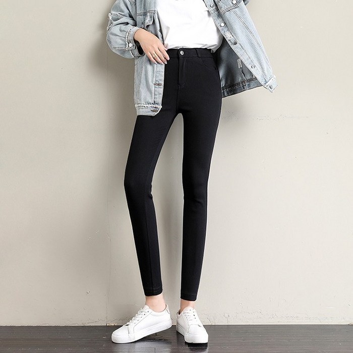 38사이즈까지 빅사이즈  왕스판 스키니바지 허리밴딩 봄 여름바지 얇은원단