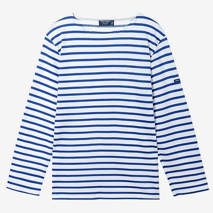 세인트제임스 밍콰이어 긴팔 티셔츠 Saint James Minquiers18 RoseauNeige