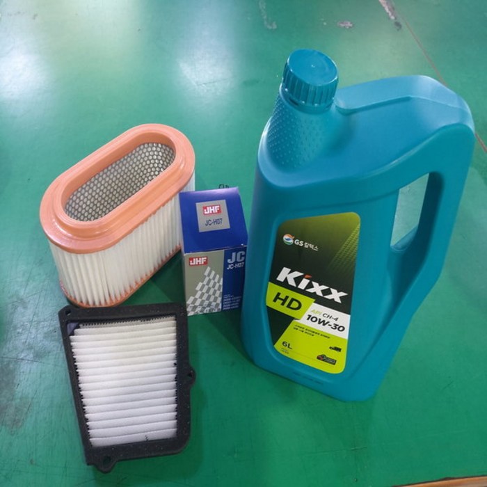 포터2오일교환4종셋트에어오일캐빈구형오일6L, 1개