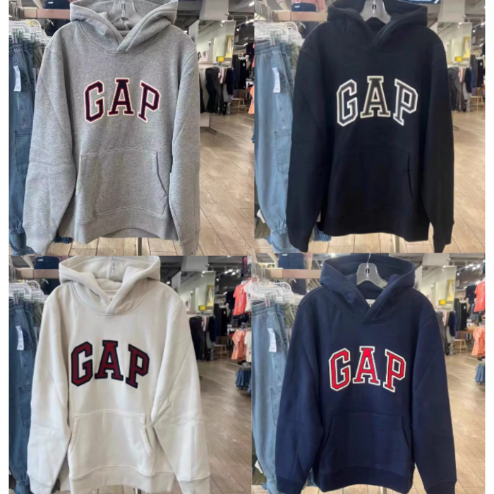 갭 남여공용 기본 아치 로고   후드티
