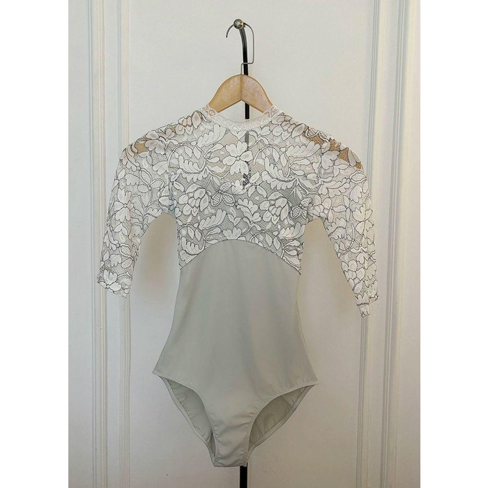 브리어 5부 소매 레이스 JS뉴욕 반팔 셔링 퍼프