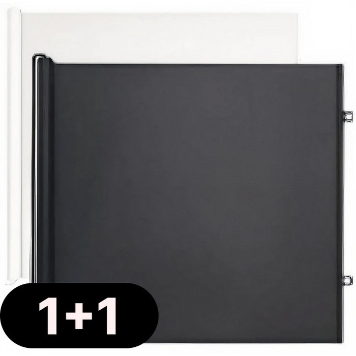 다드펫 밑구멍 절대없는 반려동물 무타공 슬라이드 울타리 안전문 블랙화이트, 2개, 블랙화이트, 2개