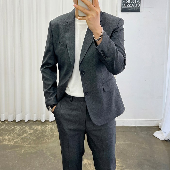 아도르클래식 폴링 봄 가을 겨울 캐주얼 수트 결혼식 빅사이즈 슬림핏 정장세트 아도르클래식 폴링 봄 가을 겨울 캐주얼 수트 결혼식 빅사이즈 슬림핏 정장세트