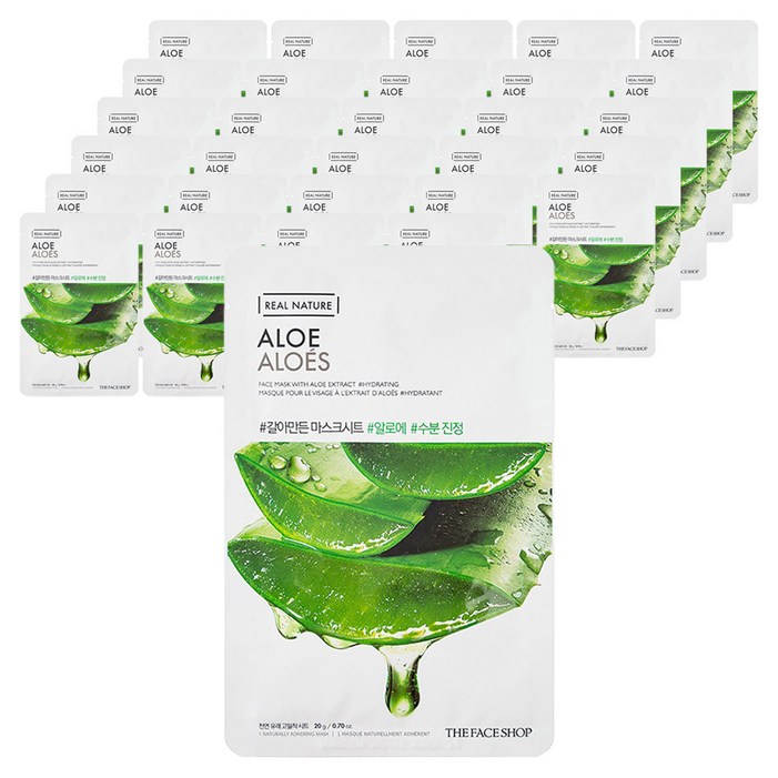 더페이스샵 갈아만든 알로에 마스크시트, 1개입, 30개