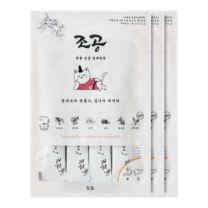 조공 고양이 한방 보양 간식 4p 조공 고양이 한방 보양 간식 4p