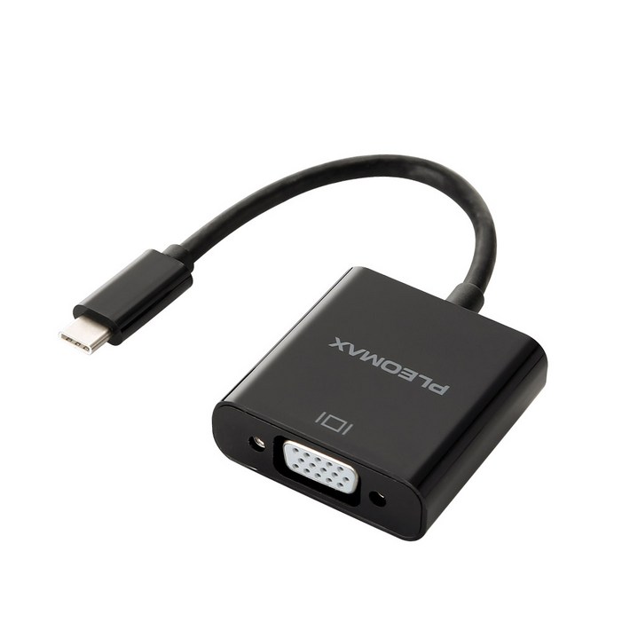 플레오맥스 USB 3.1 C 타입 to VGA F 컨버터 PLCV01, 1개, 190mm