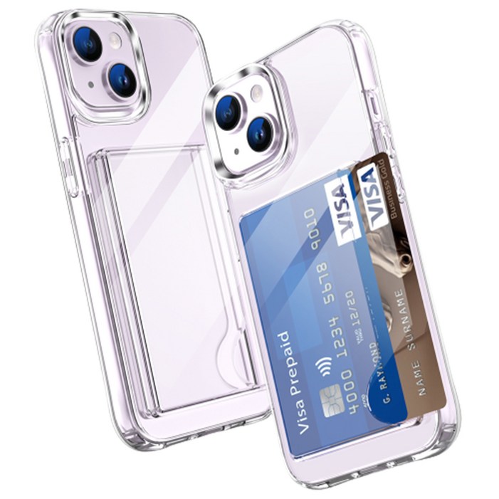 랩씨 카드 2장 수납 휴대폰 케이스 가로형 PC TPU