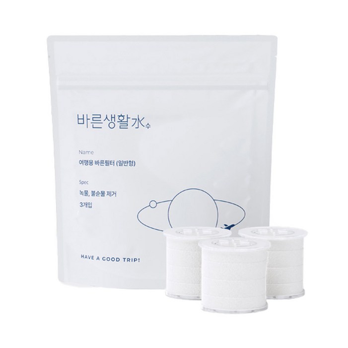 바른생활수 여행용 바른필터 일반형 3p, 1개