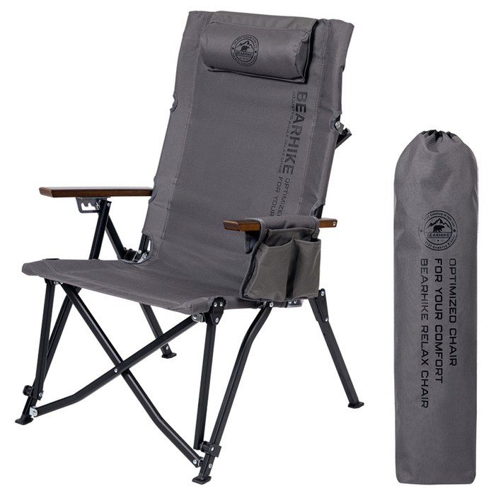 베어하이크 각도조절 릴렉스 캠핑 의자 BHC01, 1개, 차콜