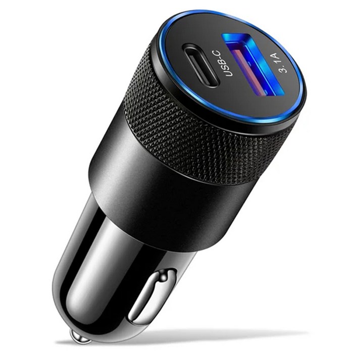 구스페리 38w 2포트 차량용 시거잭 고속 충전기 c타입  usb타입