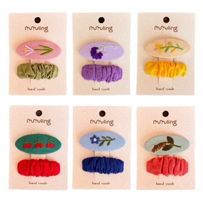 키즈데이 여아용 똑딱핀 플라워 12종 세트