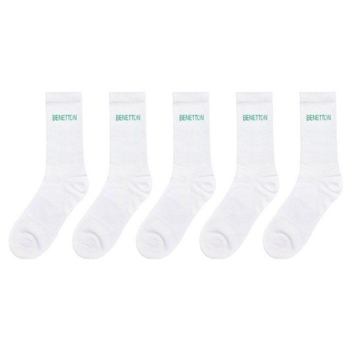 베네통 레터링 장목 5켤레